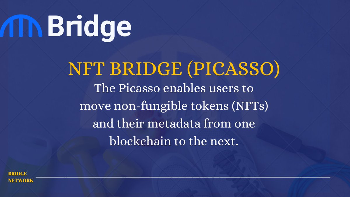 UdoNsikak3's tweet photo. Hey guys, the dawn of @bridgenetwork0x Picasso is upon us where users will be able to move non-fungible tokens (NFTs) and their metadata from one blockchain to another.

Anticipate this amazing feature as it drops soon 🔥

#Bridgenetwork $BRDG #NFTs #nftarti̇sts https://t.co/bUCaK2TGAh
