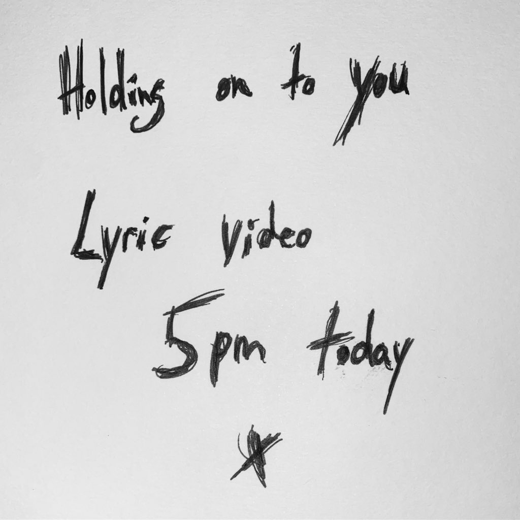 AdamFrenchUK's tweet photo. The ‘Holding On To You’ lyric video drops on my YouTube channel today at 5pm (U.K. time) share this with anyone that might wanna see it! Thanks for all of the kind words so far! x🍊🖤🎥🍿🎬x #holdingontoyou #adamfrench #aftermovie #after #aftereverhappy #aeh https://t.co/bddrD8rZ90
