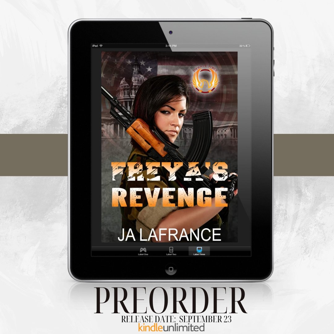 susanfree16's tweet photo. ✩★ PREORDER ALERT ✩★
#Freyas Revenge by @JALafrance1
Book 12 in The Phoenix Force Series #comingsoon #kickasswomen #jalafrance #phoenixforceseries #dsbookpromotions
Hosted by @DS_Promotions1
https://t.co/X9RYo0gQqe
#bloggingcommunity #bookbloggers #bookblogger https://t.co/UmeSQNjzqE