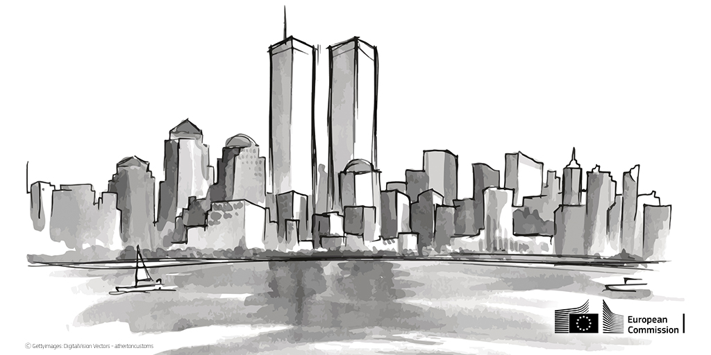Twin Towers 9 11 Drawing