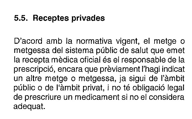 ⚠️ Friendly reminder pels companys de la privada que ens envien pacients al CAP a fer receptes.