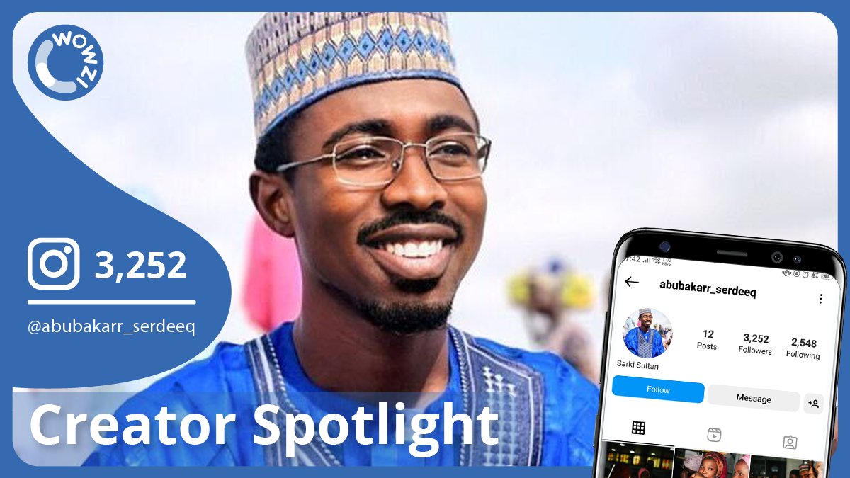 Today we spotlight @abubakarr_serdeeq 💚 ✨ 
Check out his Twitter and connect with him.
#CreatorEconomy
#InfluencerMarketing
#WowziTheWorld.
