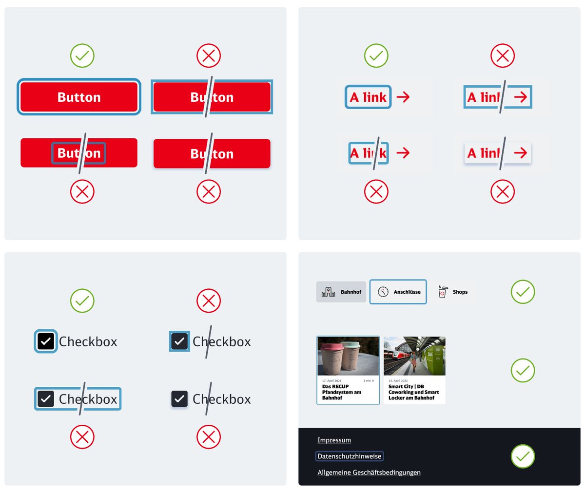 Deutsche Bahn Design System, a lovely design system with content guidelines, accessibility considerations, components and contextual examples of components in use. dpp.bahn-x.de #designsystem #accessibility