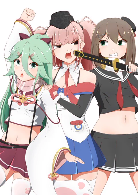 【pixivリクエスト】まやまかぜランタ!ぜんそくぜんしんっ!リクエストありがとうございます!アズレンとの衣装チェンジで、まやまかぜランタを描かせていただきました! 