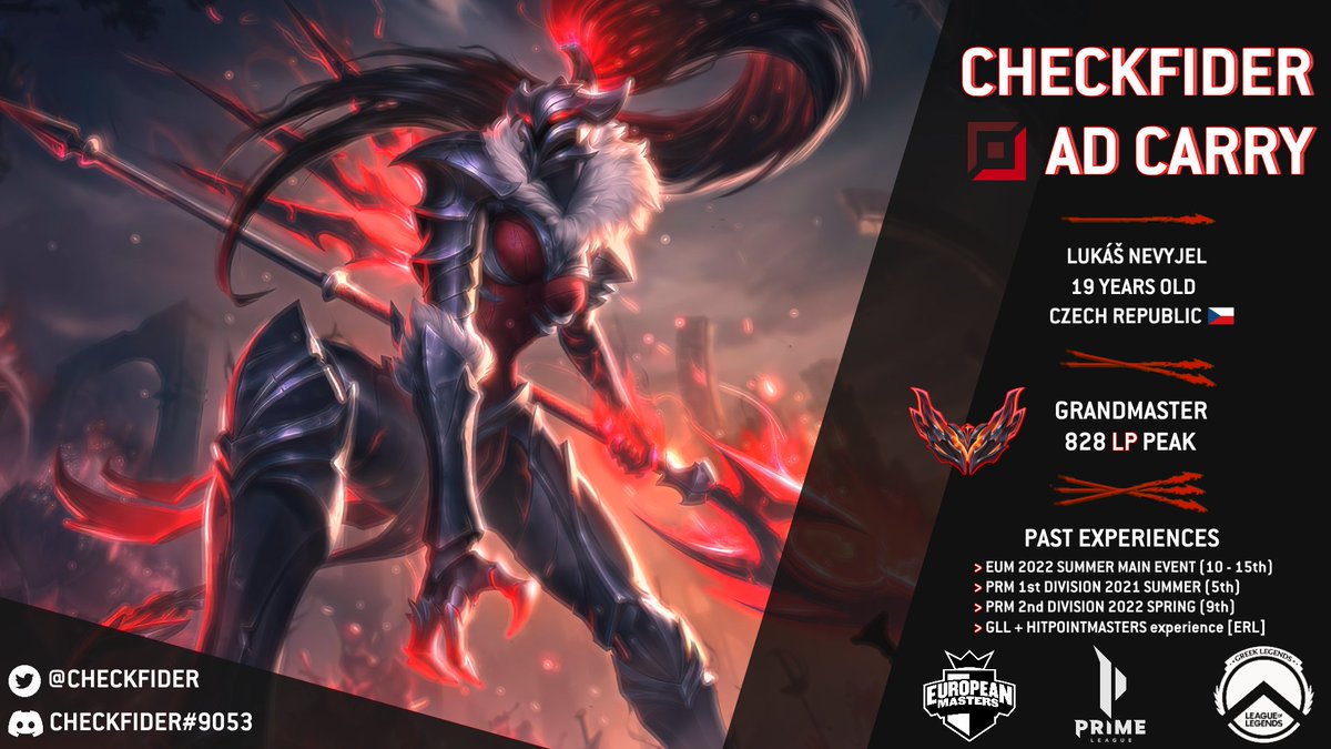 LFT

Looking for winter/spring split offers
Didn’t play 50% of summer split so should be able to join any team
Contact me in twitter dms/discord!