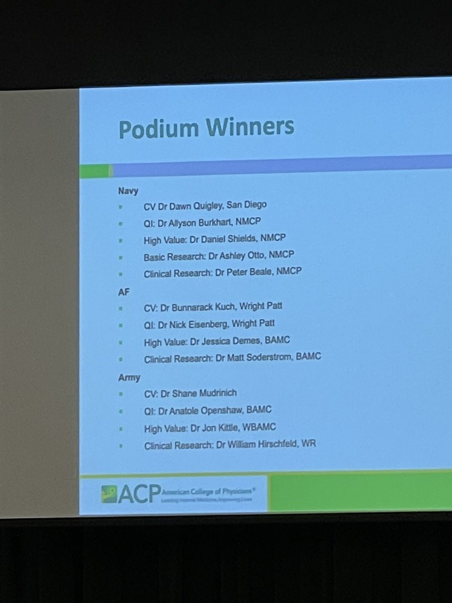briandtranmd's tweet photo. Opening Day 3 of #triserviceACP strong with announcement of the podium winners! Congrats to all the participants! @AcpNavy @army_acp @AirForce_ACP https://t.co/E2VlXkphI4