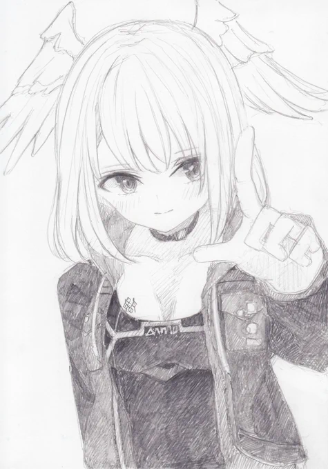 シャーペンで描きました。ゼノブレイド3から、ユーニです#ゼノブレイド3 #XenobladeChronicles3 