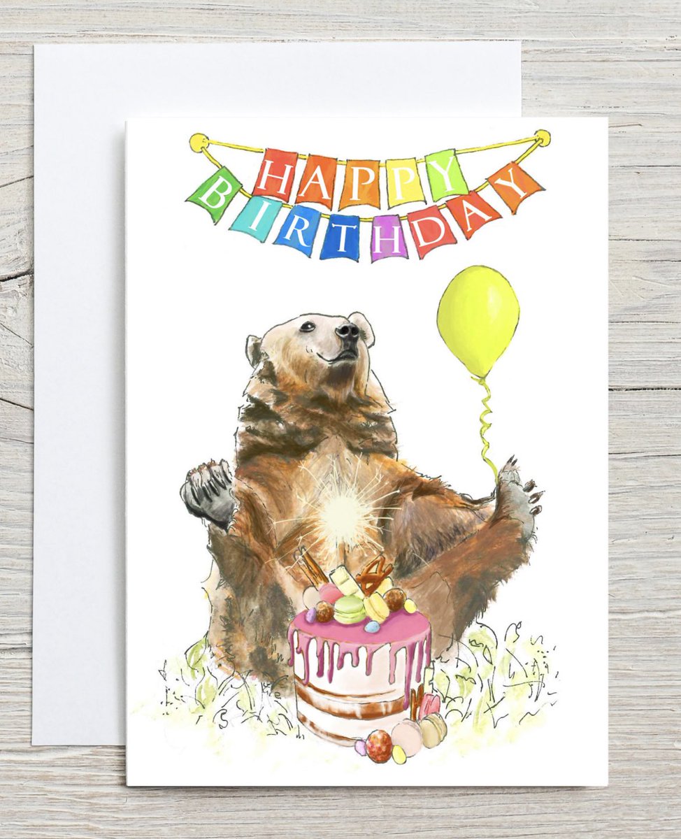 ‘Birthday Bear’ cards. Now available online here….
sarahgregorydesigns.co.uk

#birthdaybear #happybirthday #birthdaycard #watercolours #painting
