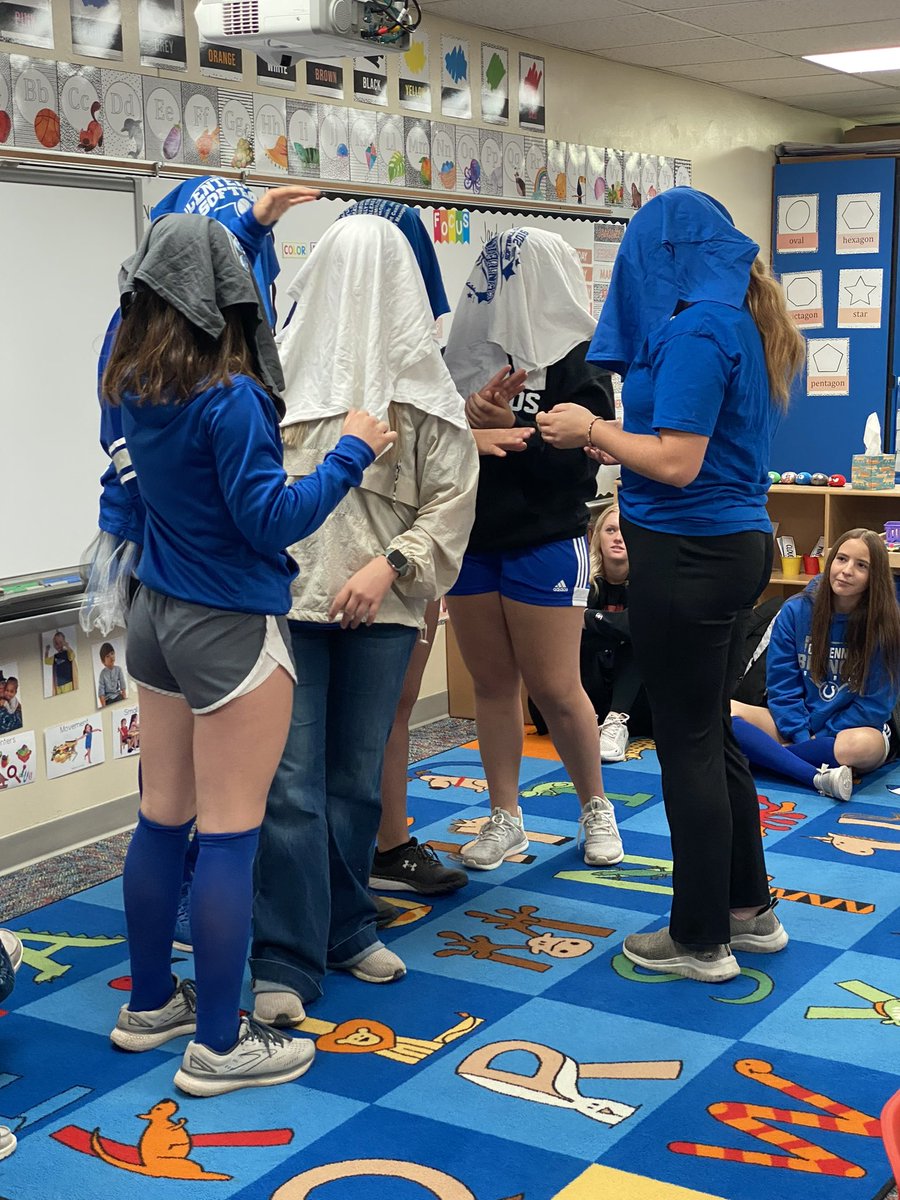 Started our Friday morning off with a good team building activity and some motivational videos! #togetherweareone