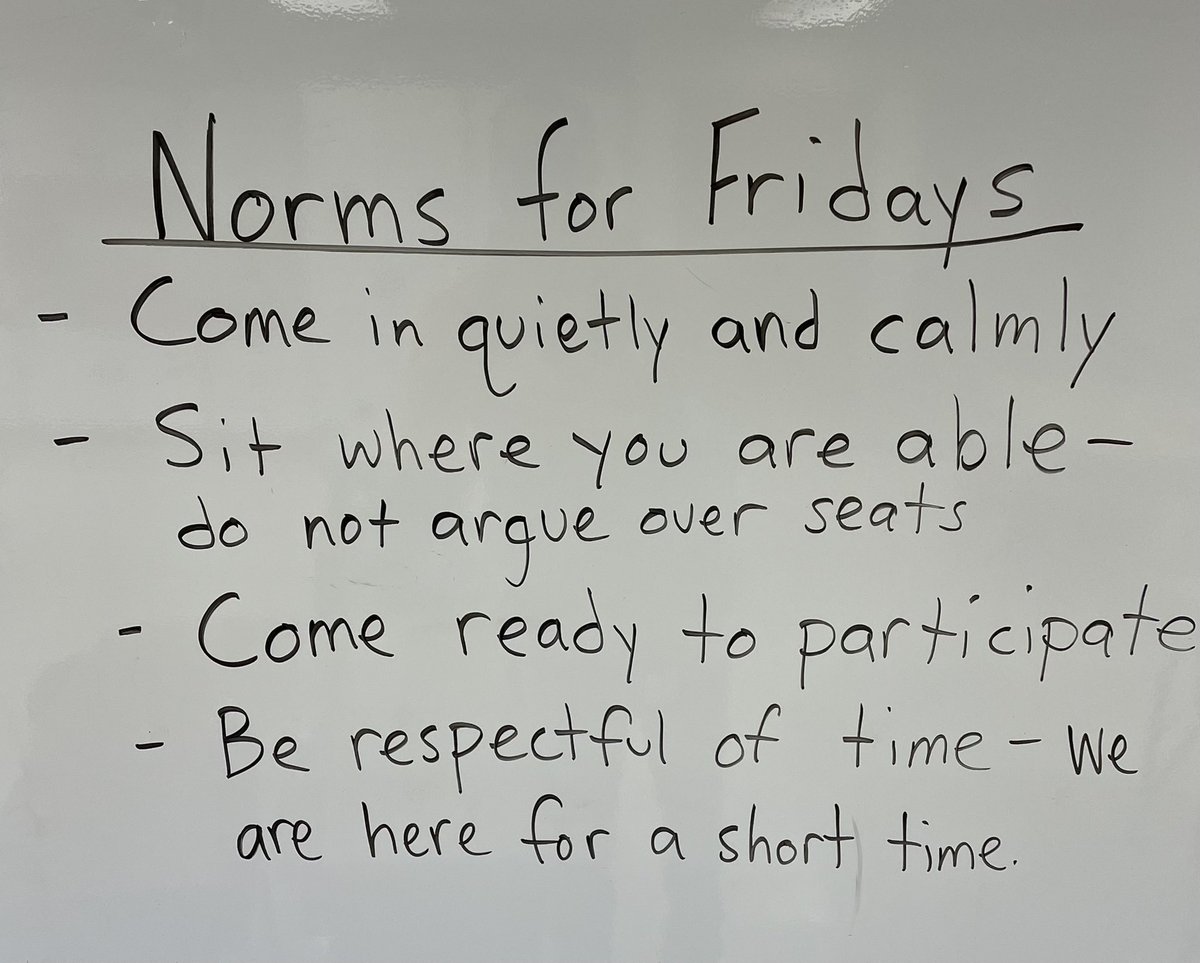 Setting norms so we can have productive Friday House Color meetings!