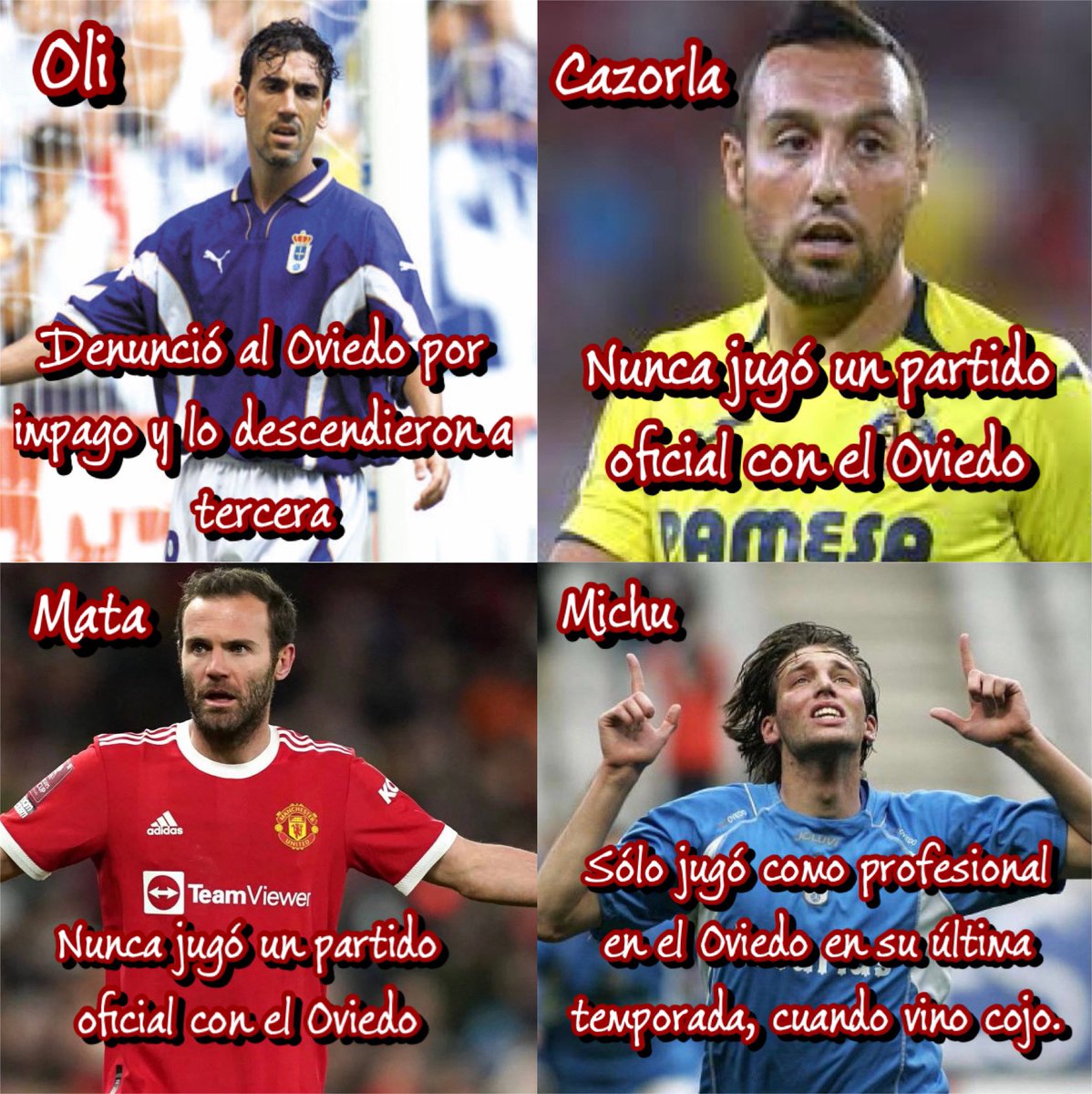 RealSporting11's tweet photo. Mitos de Sporting y Oviedo de los últimos 50 años. Na, parecidos. https://t.co/0yqwlISNTS