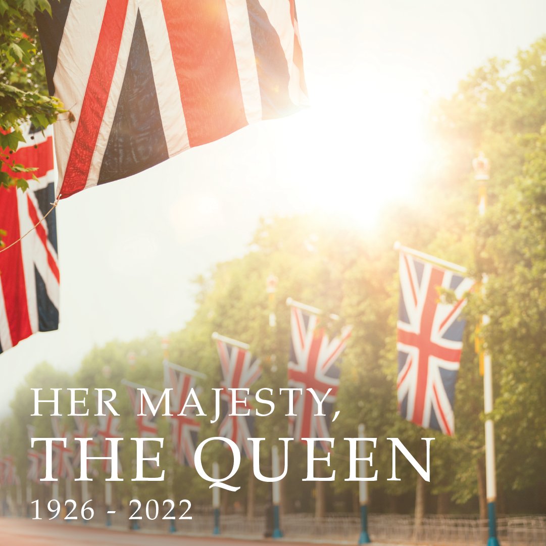 WeRDestination's tweet photo. We are incredibly saddened to hear of the passing of Her Majesty The Queen and would like to extend our sincerest condolences to the Royal Family at this time of national mourning. https://t.co/fp6x58gfqh