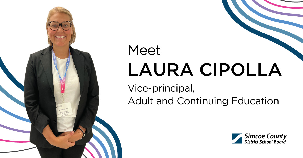 SCDSB_Schools's tweet photo. This month we’re introducing new superintendents and administrators to the #SCDSBCommunity. Please join us in welcoming:

𝗟𝗮𝘂𝗿𝗮 𝗖𝗶𝗽𝗼𝗹𝗹𝗮, 𝗩𝗶𝗰𝗲-𝗽𝗿𝗶𝗻𝗰𝗶𝗽𝗮𝗹
📍 Adult and Continuing Education

Follow along as we continue to share throughout September! https://t.co/xbUAixpmjS