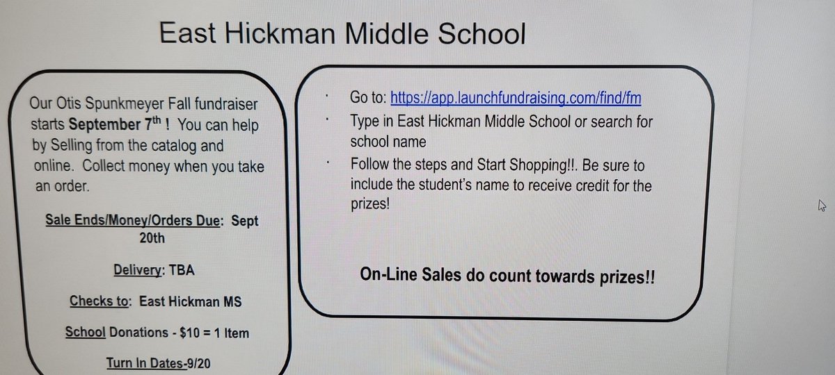 EHMS cookie dough fundraiser is going on now.  See a student for information!
app.launchfundraising.com/find/fm