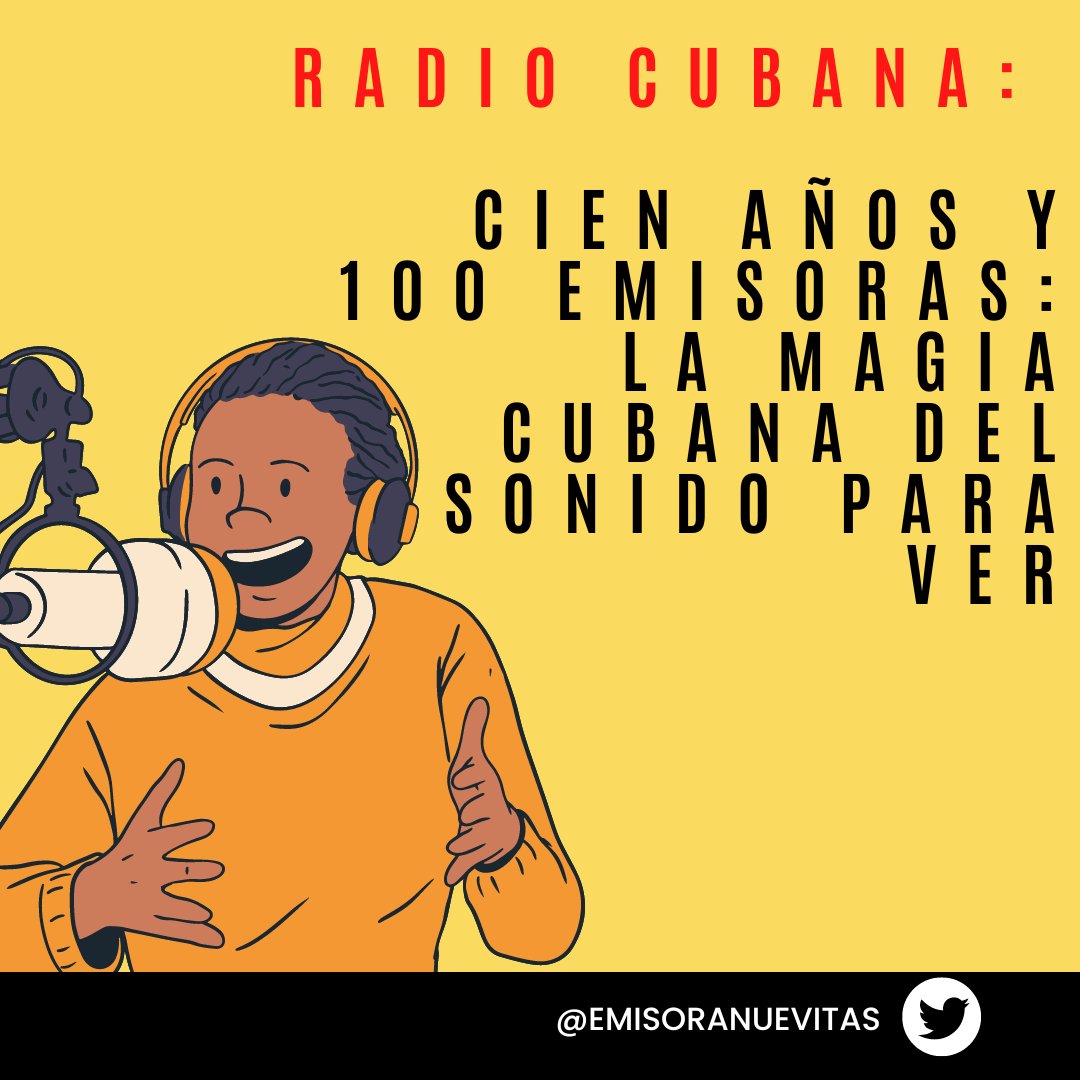 emisoranuevitas's tweet photo. Cien años y 100 emisoras: la magia cubana del sonido para ver 
✍️:@davidnajarro 
Lea más👇
https://t.co/u0fF0I8Z5P https://t.co/Ae5oVOLDpt