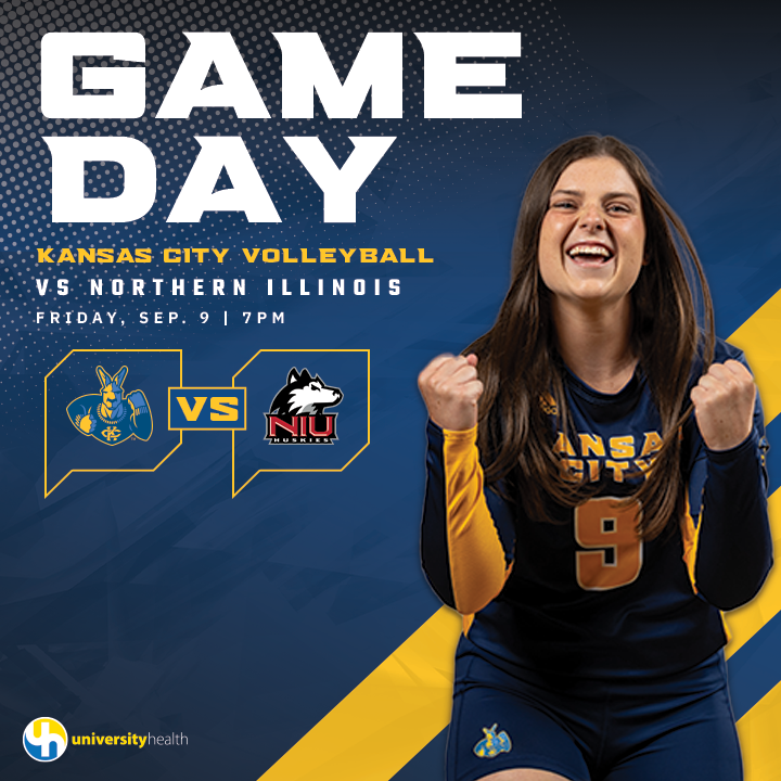 KCRoosVB's tweet photo. Kicking off the KC Roos Classic tonight with a battle against the Huskies ⚔️
🆚 Northern Illinois
🕖 7 PM
🏟️ Swinney Center
📺 https://t.co/nI6XtKvBBx
📈 https://t.co/fTQlcYRzN9
🎟️ https://t.co/7XNnztcxYS

#ROOUP | #DeclareKC https://t.co/APqFPlT2Mj