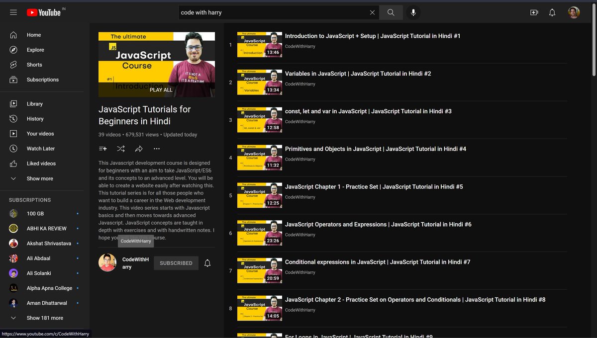 Naman_codes's tweet photo. #Day1 of #webdevelopment, started with #javascript.
- Leant about EcmaScript,
- Working of #javascript,
- & Execution of the Codes.
#1stdayofcode
#frontend #Web3 #javascript #backend #developer #programming #coding #webdeveloper #webdesign #frontenddeveloper #code #programmer https://t.co/zFaccYZojn