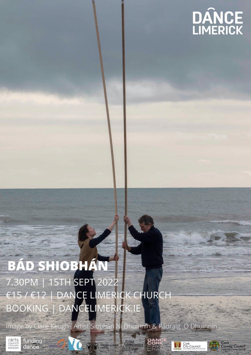 ilovelimerick's tweet photo. Dance Limerick proudly present Bád Shiobhán by Siobhán Ni Dhuinnín.
7.30pm | Thurs 15th Sept
€15 / €12 | Dance Limerick Church
Book now : https://t.co/AfuzcJNtp3
@DanceLimerick #contemporarydance #dancelimerick #lovelimerick #ilovelimerick #limerick #limerickedgeembrace https://t.co/kdCl9d9ljK