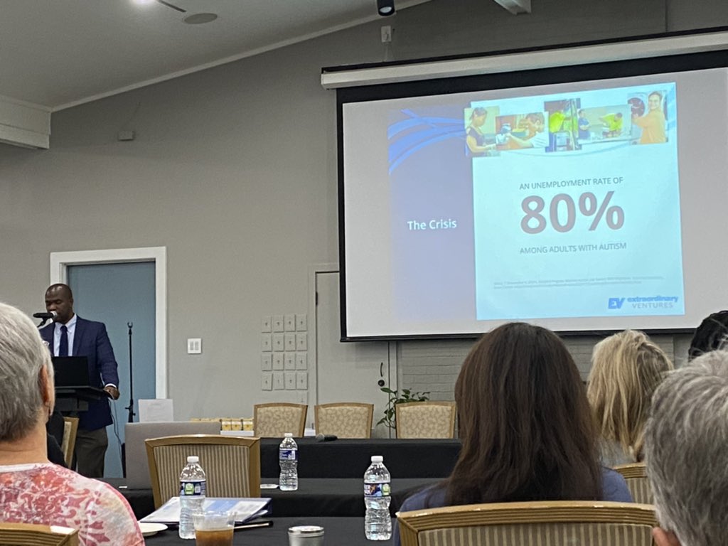 amybf3_amy's tweet photo. Thanks to @AllenBuansi for highlighting the issues related Inclusive Employment.  Excited to see @B3 Providing refreshments. https://t.co/fJd9EITOhf