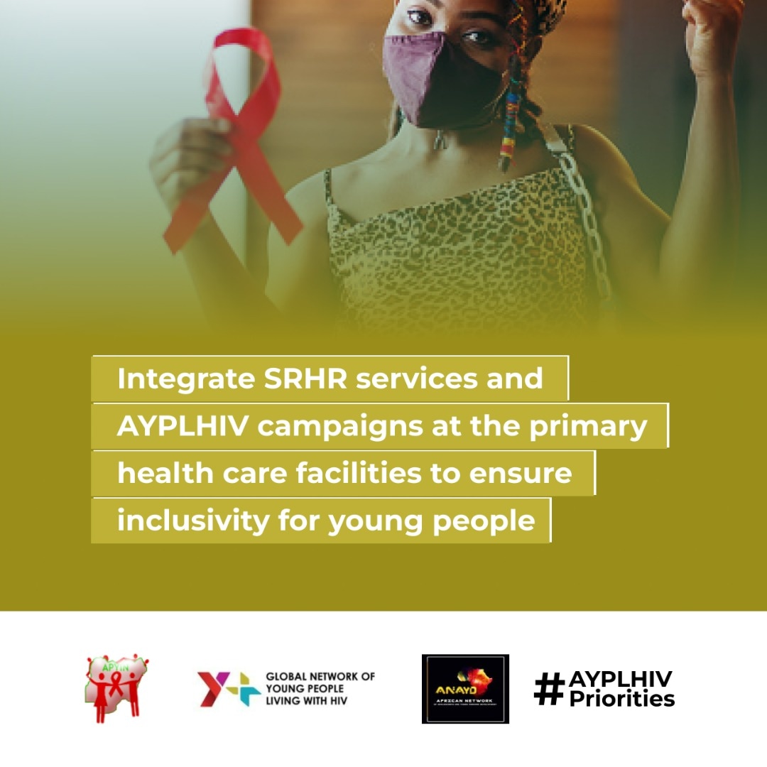 kayodeteslim's tweet photo. Integrate SRHR services and AYPLHIV campaigns at the primary health care facilities to ensure inclusivity for young people.
#OurDemand
#AYPLHIV_Priorities
@nacanigeria @fmoh_nigeria @gnpplus @apyinplus @yplus_global @unaidsglobal @sfhnigeria @anayd_africa https://t.co/UUDYvh6jJy