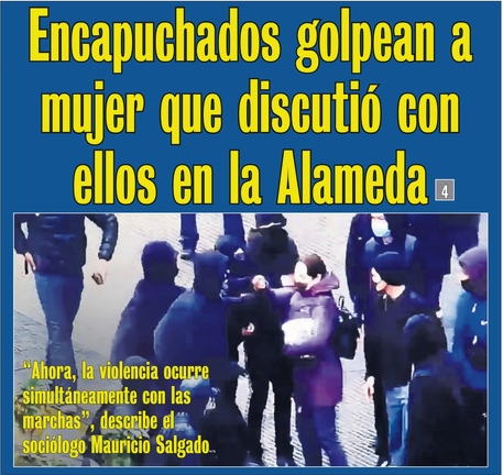 vecinocristian's tweet photo. La imagen de la mujer agredida ayer en las calles de Santiago, se parece mucho a la situación del hermano del presidente, se diferencian en el resultado, justicia para aquel, impunidad para aquella. 
@MinMujeryEG @gabrielboric https://t.co/4IZRHHlCAS
