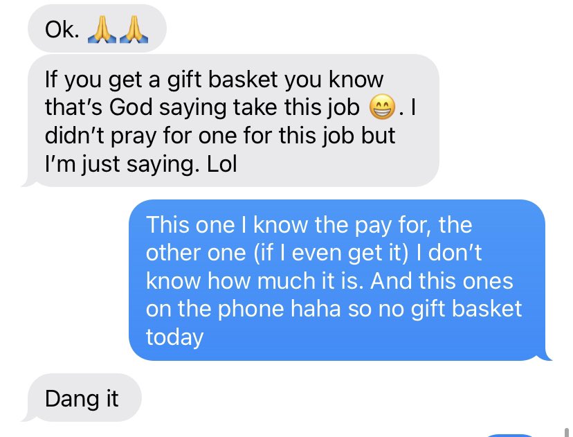 _morgy_s's tweet photo. My moms only requirement for the jobs I’m applying to is that I get a gift basket https://t.co/yH9MQeLOdE