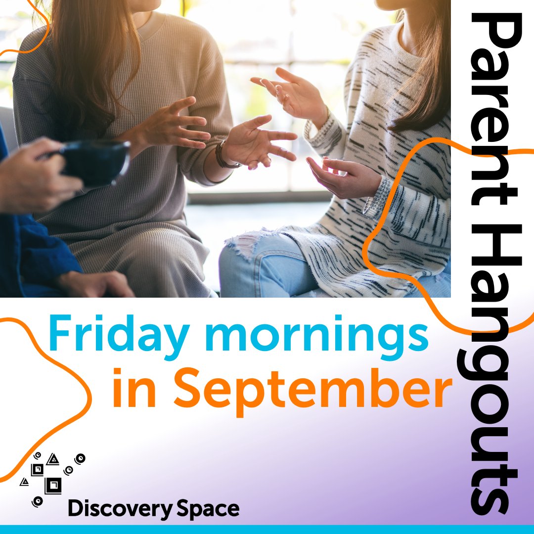 discoveryspace's tweet photo. β¨Only ONE more week until our first Parent Hangout! β¨
Starting Friday, September 16th we will be having Parent Hangouts at 9:30 Friday mornings through the end of September!
#statecollege #Centralpa #fridaymornings #stemlearning #parentevents https://t.co/3z9uU7eSgv