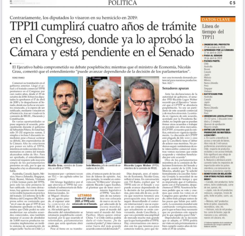 Debemos resolver nuestra participación en CPTPP… otras naciones se están beneficiando de su implementación… debemos consolidar nuestra presencia en el Asia-Pacífico… hay que despejar fakes News y dar a conocer ventajas para nuestro país…
