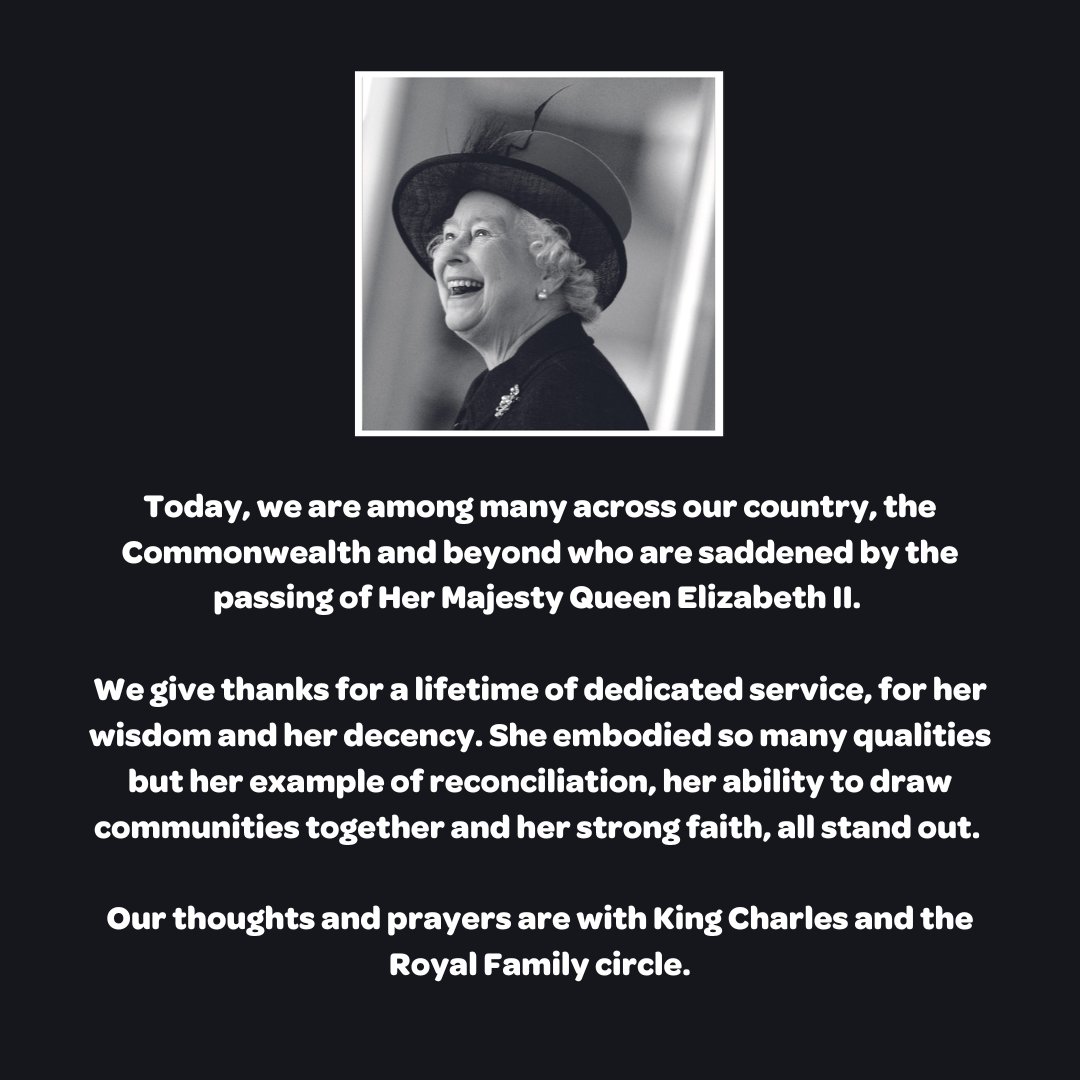 Her Majesty Queen Elizabeth II
Thank you for a lifetime of service.