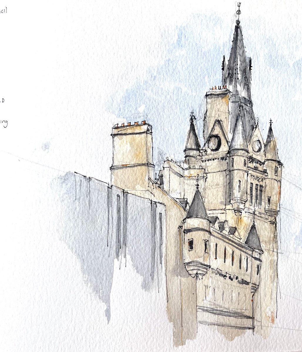 Aberdeen Town House #sketch from Broad Street. Headquarters of #Aberdeen Council

<a href="/Aberdeenshire/">Aberdeenshire Council</a> 

<a href="/urbansketchers/">urbansketchers</a> #urbansketchers
#aberdeen

janesketching.com/2022/08/08/ske…