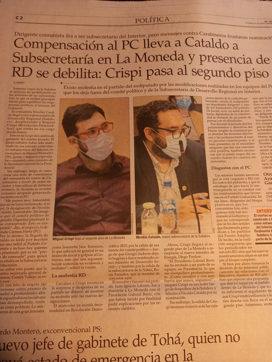 popper2011's tweet photo. No son buenas noticias cuando apologistas de la violencia están a cargo de la seguridad pública y comunistas avanzan su colonización de la estructura institucional de poder
#AtentoChile el castromarxismo no se detiene por si solo https://t.co/lgEP3seZTO