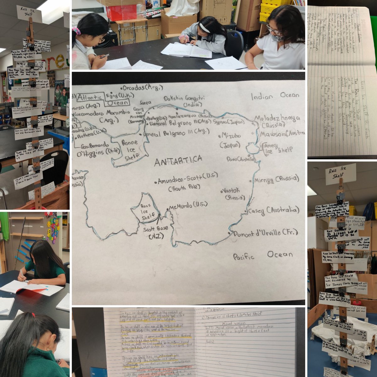 Ms. Limon's 5th graders making excellent progress building our #Antarctic map w/ the addition of their Ross Ice Shelf research! I'm going to be so prepared 4 #GrosvenorTeacherFellowship this December thanks 2 my amazing kids! @NatGeoEducation @LindbladExp #GTF2020
@HoustonISD_GT