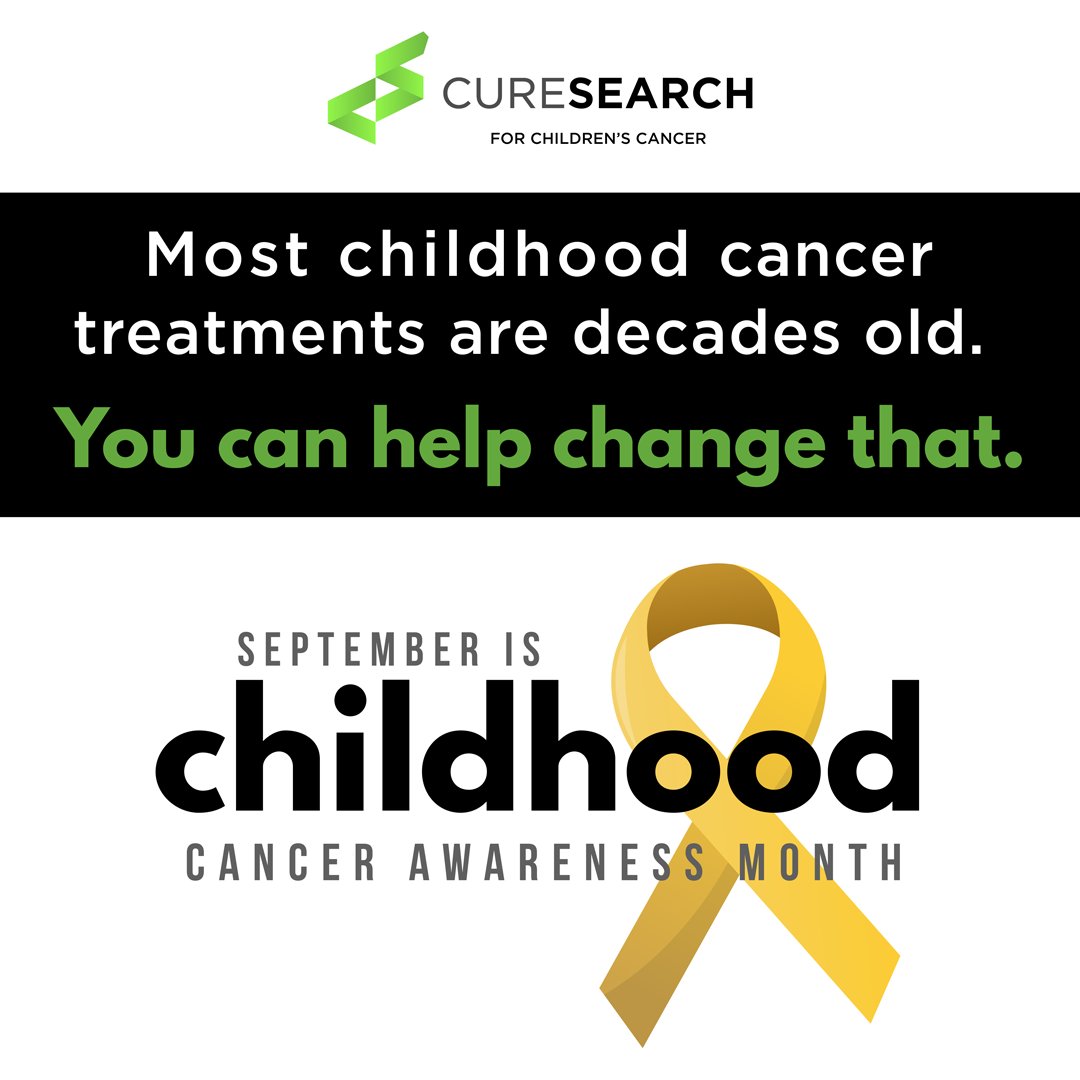 CureSearch's tweet photo. Speed is critical for families facing childhood cancers w/ low survival rates &amp; limited treatment options. We’re accelerating the development of NEW treatments. Join us in making an impact #OurKidsCantWait #CureSearch #ChildhoodCancerAwarenessMonth https://t.co/tDby097iNa https://t.co/tAlUbkbSa3
