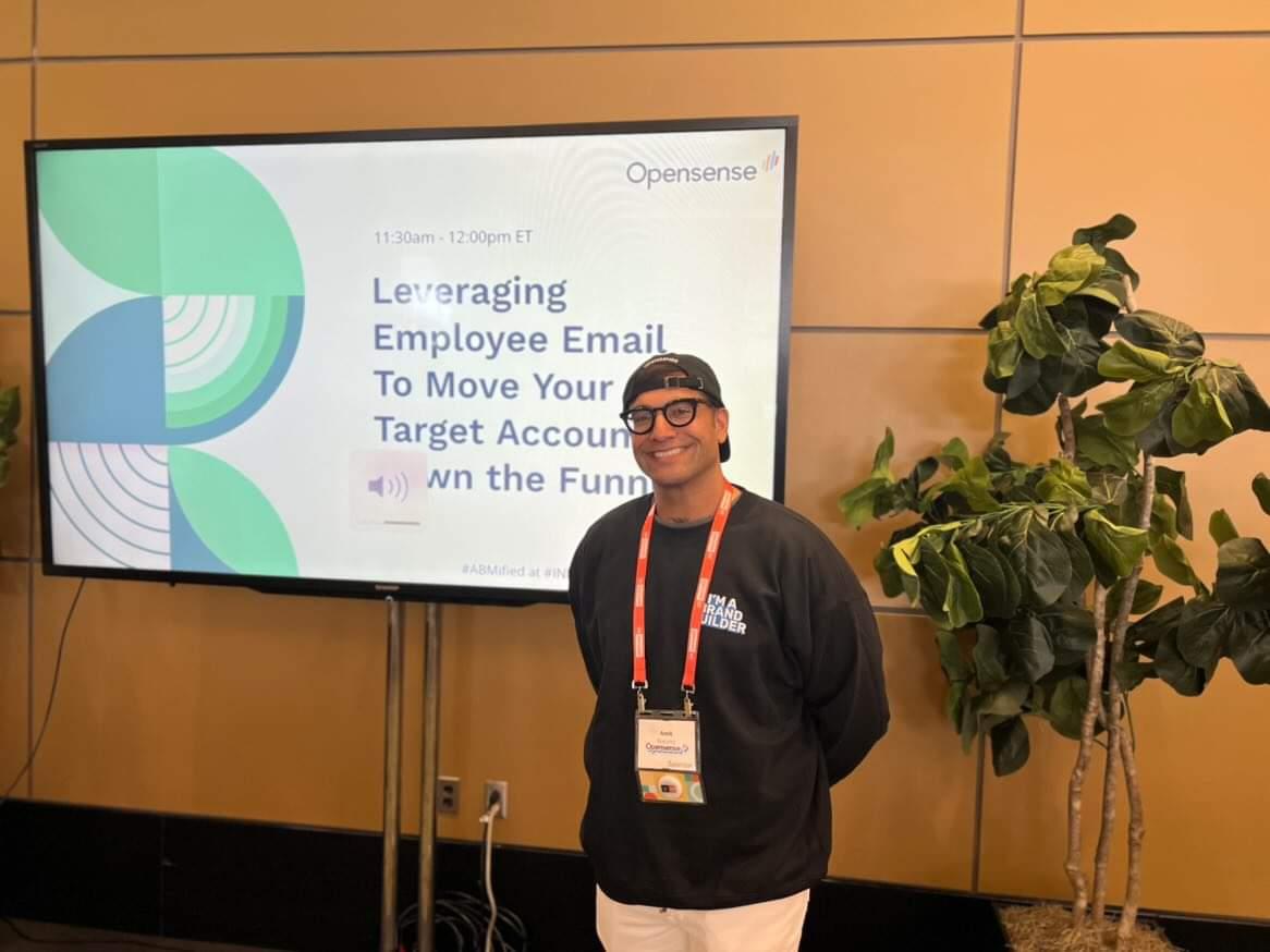 OpensenseApp's tweet photo. Last chance to join us today at @INBOUND for an ABM session at the @RollWorks' Lounge at 11:30am ET. Hear Bobby Narang share why employee email + ABM is the ultimate power couple & how to make every employee a Brand Builder.
RSVP: https://t.co/bOKw2JdBBw
#ABMified at #INBOUND22 https://t.co/zR2SXXo0wR