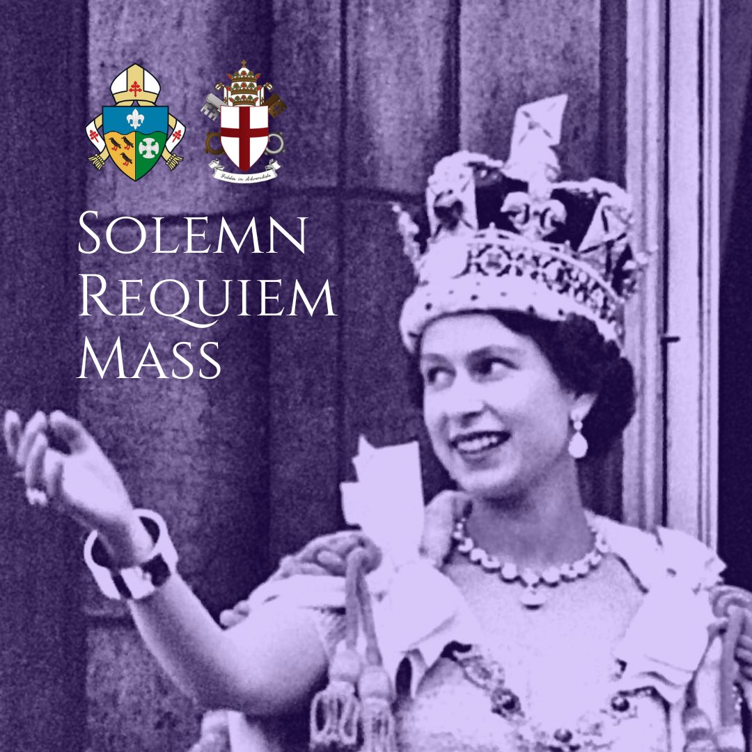 Archdiocese of Southwark (@rc_southwark) on Twitter photo A Solemn Mass of thanksgiving for the Life and Service of Her Majesty Queen Elizabeth II will take place in <a href="/StGeorgesCath/">St George's Cathedral, Southwark</a> this Sunday, 11th September 2022 at 12 noon.
A dedicated place of prayer and remembrance is also located within the Cathedral at this time.
All are welcome. A Solemn Mass of thanksgiving for the Life and Service of Her Majesty Queen Elizabeth II will take place in <a href="/StGeorgesCath/">St George's Cathedral, Southwark</a> this Sunday, 11th September 2022 at 12 noon.
A dedicated place of prayer and remembrance is also located within the Cathedral at this time.
All are welcome.
