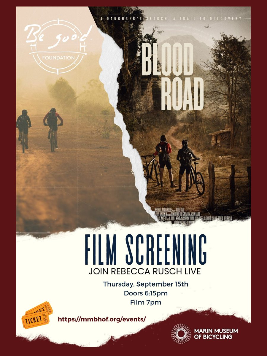 She’s a 7X WC, an author, an event promoter, an Emmy winner, a wife, and a firefighter, who is currently battling fires in ID. Yup, I’m talking a/b the incredible @rebeccarusch.  She’ll be in Marin on 9/15 for a screening of “Blood Road”. Get tickets: mmbhof.org/shop/event-tic…