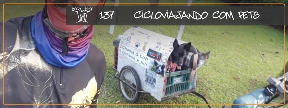 becodabike's tweet photo. É cada dia mais comum ver ciclistas pedalando com seus animais de estimação, sejam gatos ou cachorros, na mochila ou na cestinha da bicicleta. No episódio de hoje, Sil e Chicó recebem o Luciano, que ousou um pouco mais e hoje cicloviaja com a Chama e a Jurema em uma carretinha! https://t.co/WEoBEb7KJJ