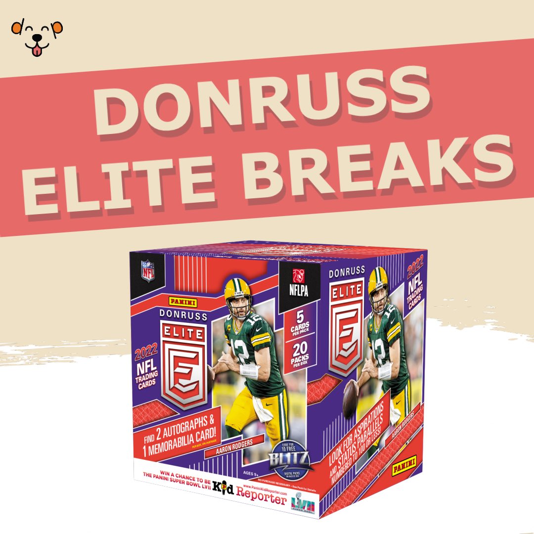 DogPoundBreaks's tweet photo. 🚨 DONRUSS ELITE RELEASE DAY 🚨

Join Jake at 1PM CT today for $1 start breaks and get your hands on a Pen Pals or Turn of the Century auto 🐶🐾

https://t.co/spvS8YzK2E https://t.co/WuBObs6isT