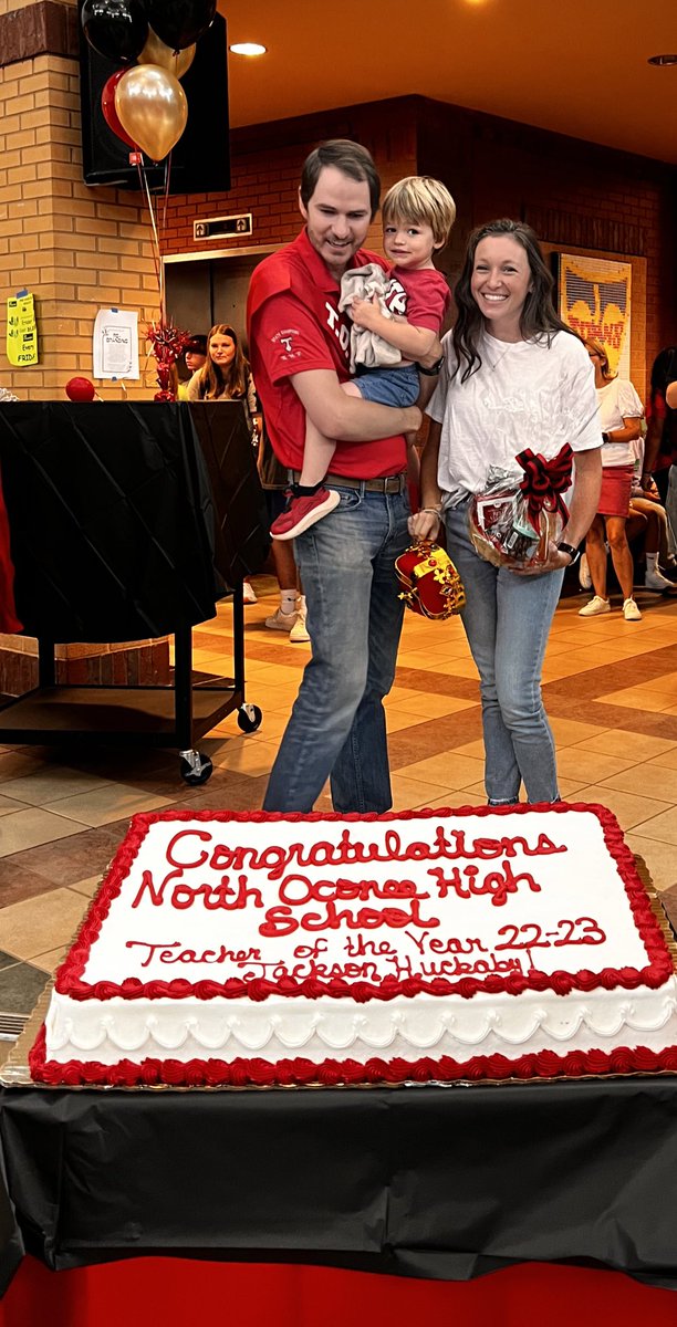 NOHS_Titans's tweet photo. Congratulations to Mr. Huckaby, the 2022-2023 Teacher of the Year for North Oconee High School! GO TITANS!! https://t.co/sMBpnHdVXA