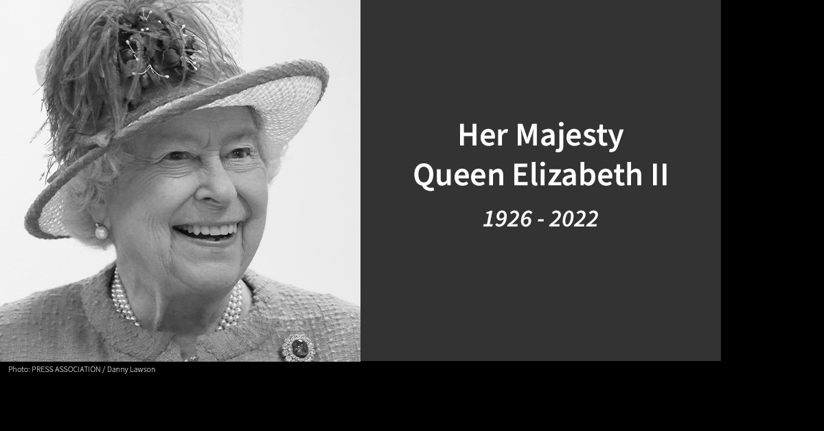 MacmillanBZ's tweet photo. Our thoughts and deepest sympathies are with the Royal Family and those around the world who mourn the loss of Her Majesty Queen Elizabeth II. https://t.co/oNKgTEpR8d