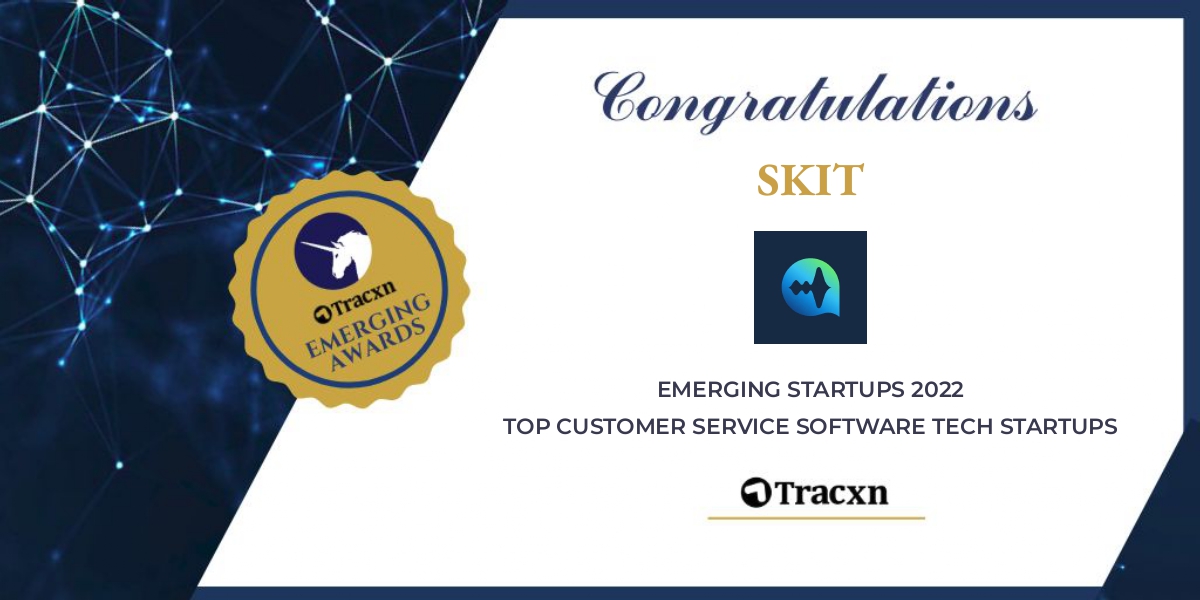 Skit_ai's tweet photo. We are thrilled to announce that we have been showcased as a Minicorn in the Emerging Startups of Customer Service Software category by Tracxn Awards!

#softwareawards #minicorn #emergingstartups #techawards https://t.co/Zgb74IM0o7