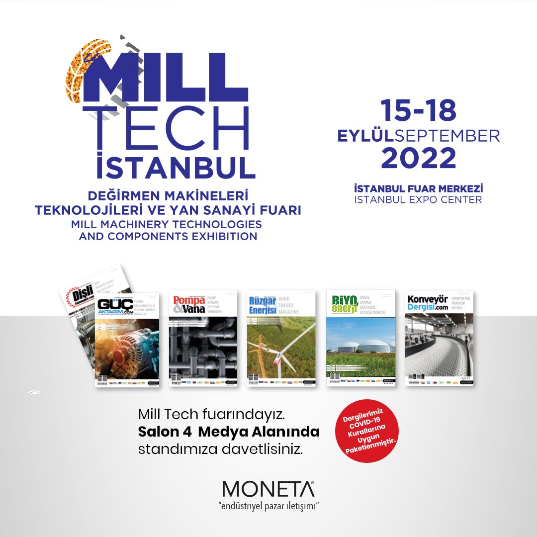 GucAktarim's tweet image. Mill Tech fuarındayız.

Salon 4  Medya Alanında standımıza davetlisiniz.

#milltech #değirmenmakineleri #değirmenmakinelerifuarı #fuar