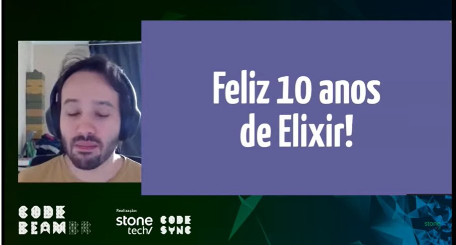 CodeBEAMBR's tweet image. Primeira palestra do dia começou com o @josevalim e não podemos deixar de lembrar dos 10 anos de elixir 💜🤩 #CodeBEAMBR