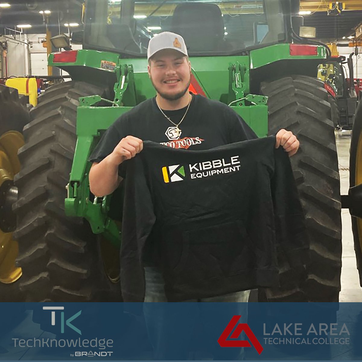KibbleEquipment's tweet photo. Happy #TechKnowledgeTuesday!
Hereβs new TechKnowledge student Jack Matzdorf. Jack graduated from Highview Academy and is attending Lake Area Tech College this Fall. Congratulations and Welcome! π
#TKTuesdays #DieselTechnology #ServiceTechnician
@LakeAreaTech https://t.co/f0wqo6VoxN