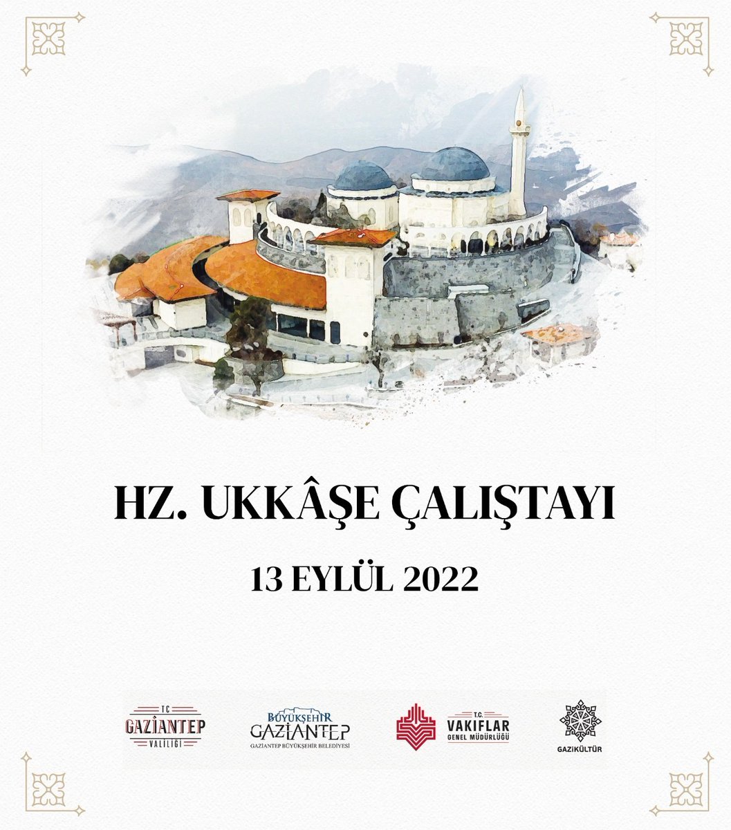 🕌 Hz. Ukkâşe Türbesi'nde yapılacak çalıştayda Ukkâşe Hazretlerinin Anadolu’nun İslamlaşma sürecindeki misyonu, türbenin geçmişi ve geleceğinin yol haritası üzerine konuşulup tasavvuf musikisi dinletisi olacaktır. @gazikulturas
🗓️13 Eylül