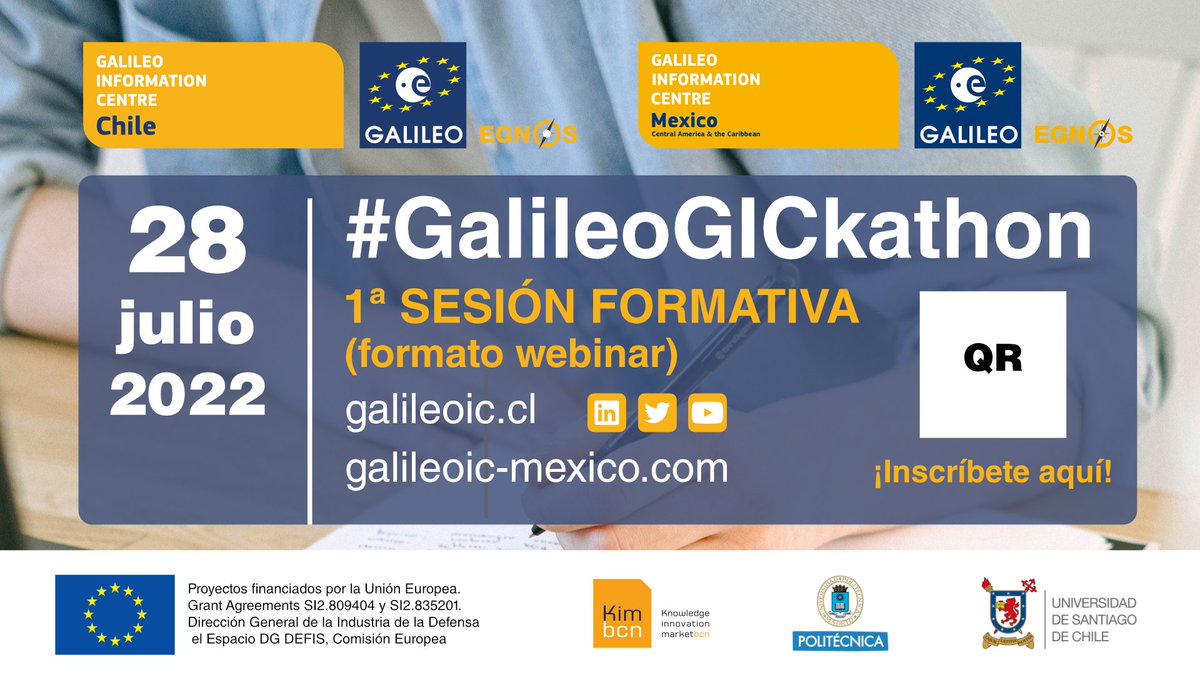⏳⏳ 3, 2, 1... En unos minutos dará comienzo el #GalileoGICkathon que organizamos conjuntamente 
<a href="/GalileoIC_Chile/">Galileo Information Centre-Chile</a> y <a href="/GalileoICMexico/">Galileo Information Centre - Mexico</a>!
¡Suerte a todos/as los/as participantes! galileoic.cl/hackathon/