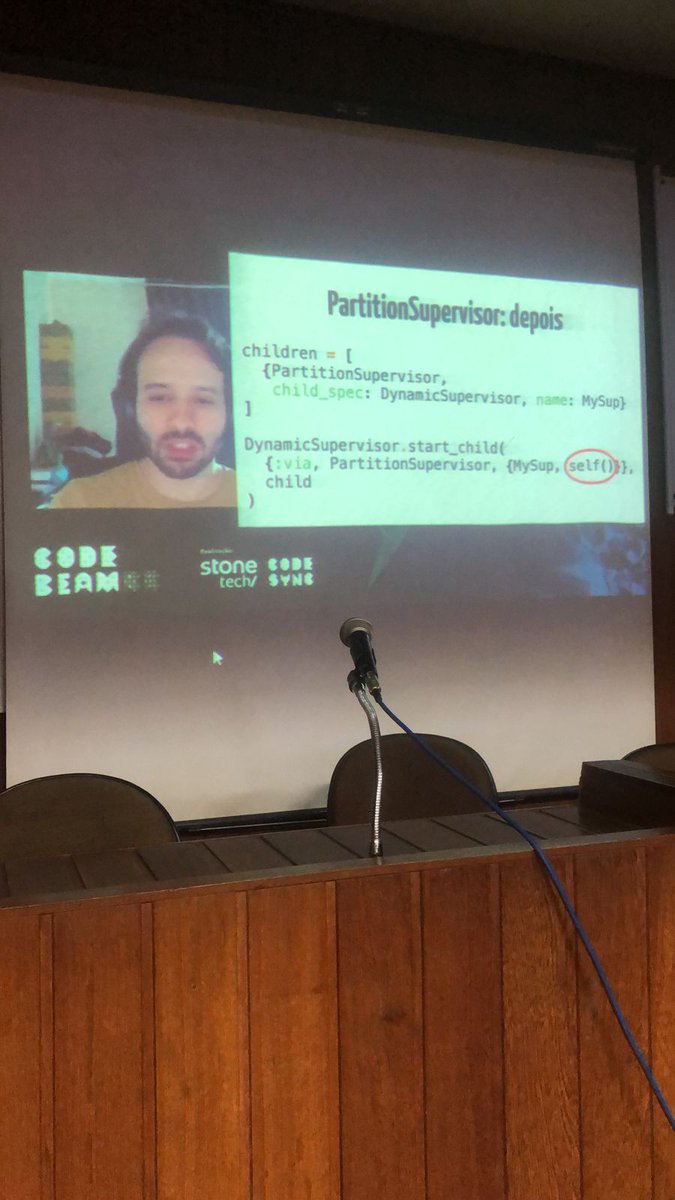 DevsNorte's tweet image. Segundo dia começando a todo vapor com @josevalim 
#CodeBEAMBR 
@Unama_Oficial