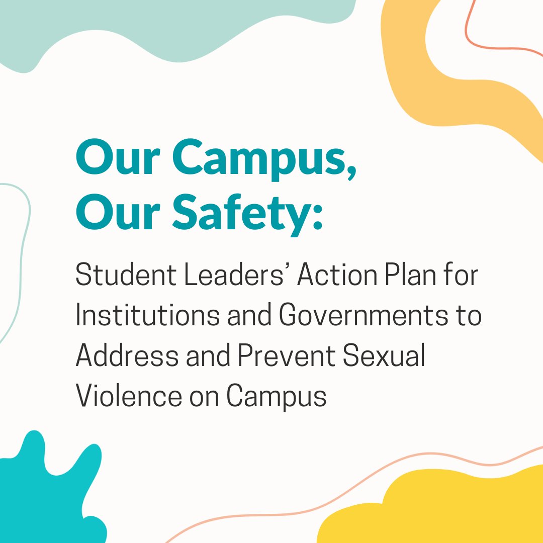 The recording is up from last week’s launch of #OurCampusOurSafety: Student Leaders’ Action Plan for Institutions & Governments to Address & Prevent Sexual Violence on Campus, created by #StudentUnion leaders representing 1.2 million students across the country! 1/