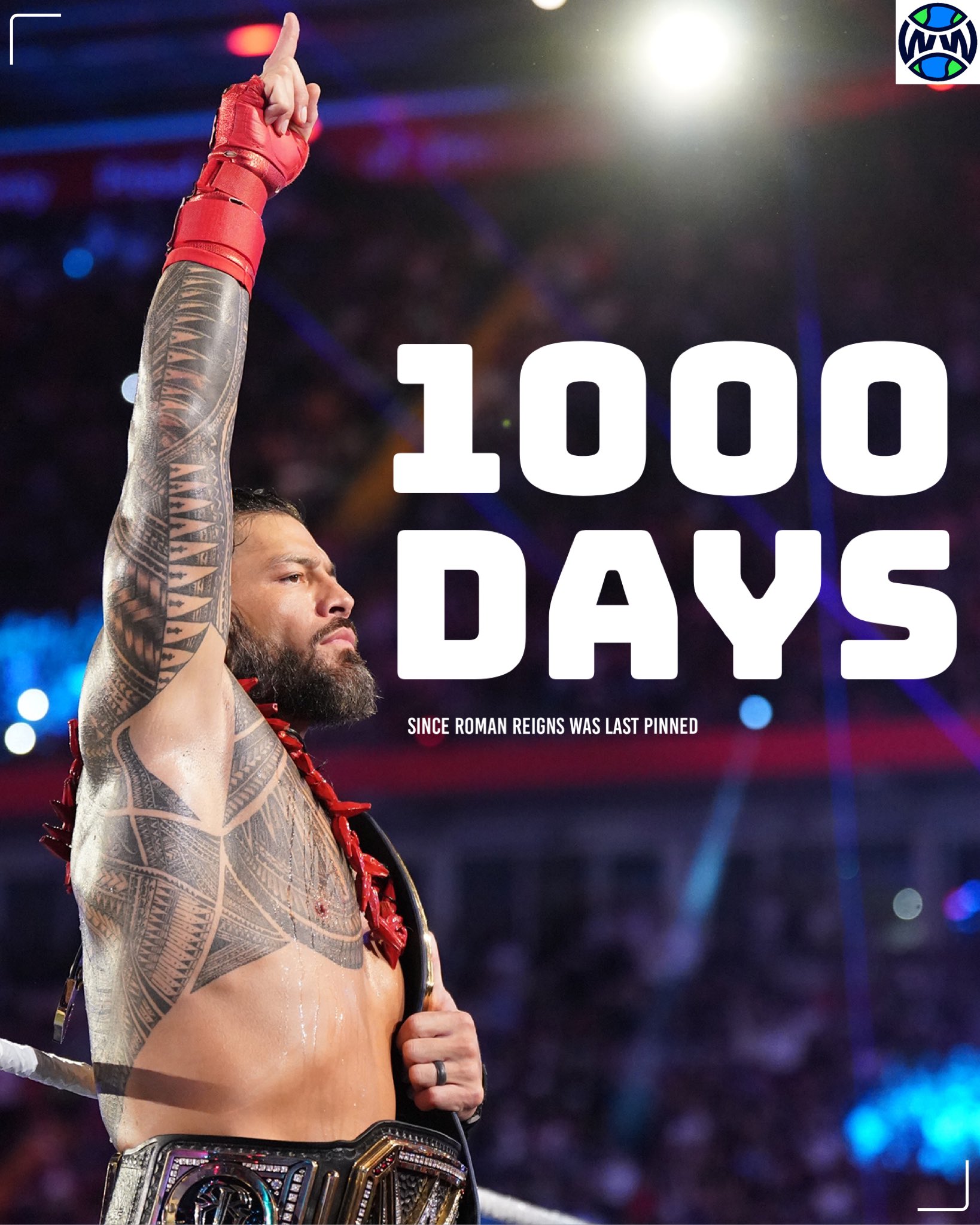 Roman Reigns Surpasses 1000+ Days In WWE Without Pinfall Loss 1