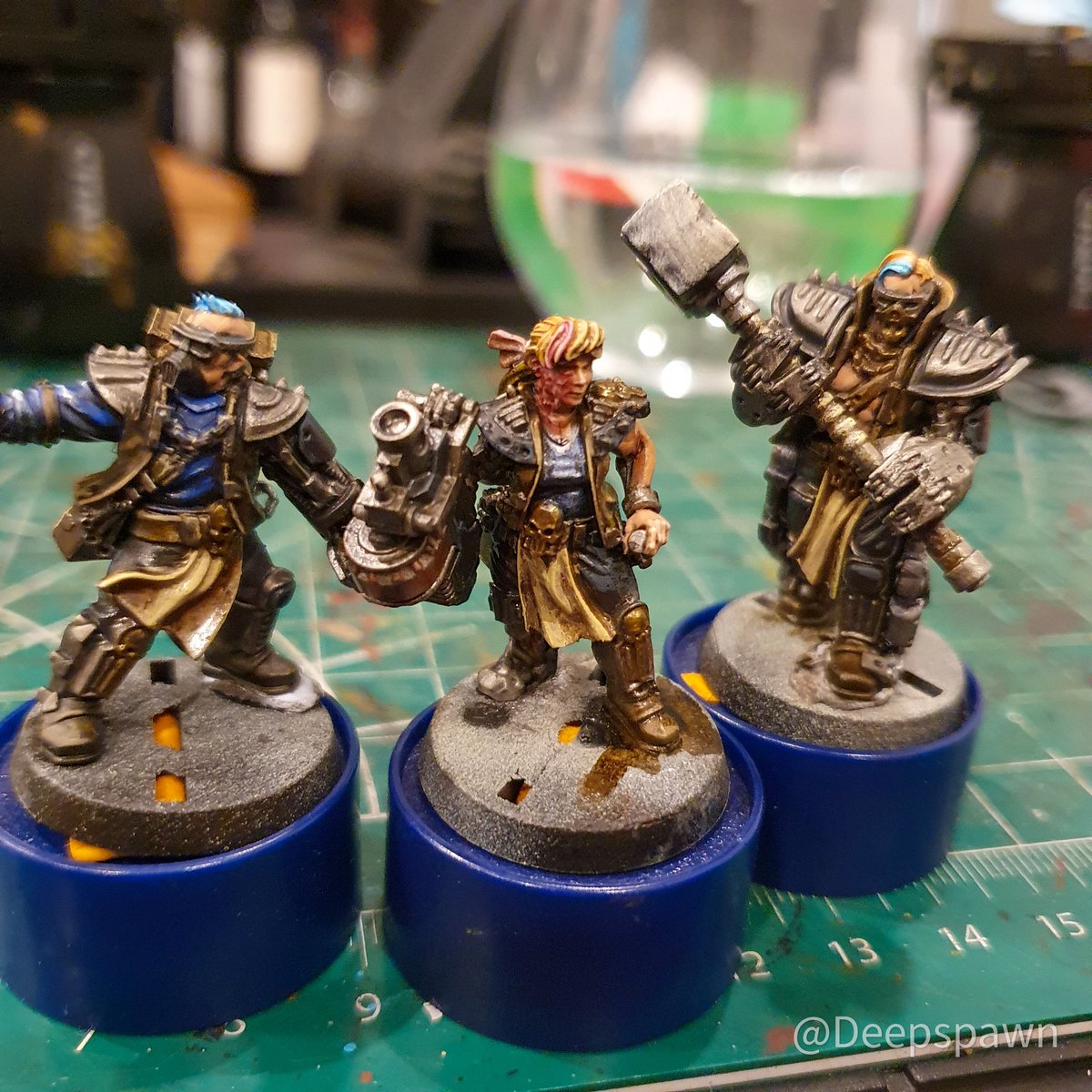 deepspawn's tweet photo. #hobbysteak 48-51: Continued highlighting my Orlocks, I have 2 left before I start the highlighting pass on the metallics https://t.co/HrCEOgKYmZ